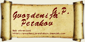 Gvozdenija Petakov vizit kartica